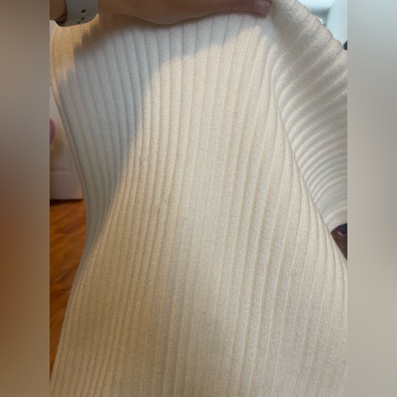 White Ribbed Knit Two-Piece Set - Picture 4 of 4